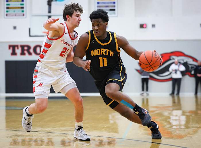 Michigan boys high school basketball: Orchard Lake vs. North Farmington from March 15, 2023.